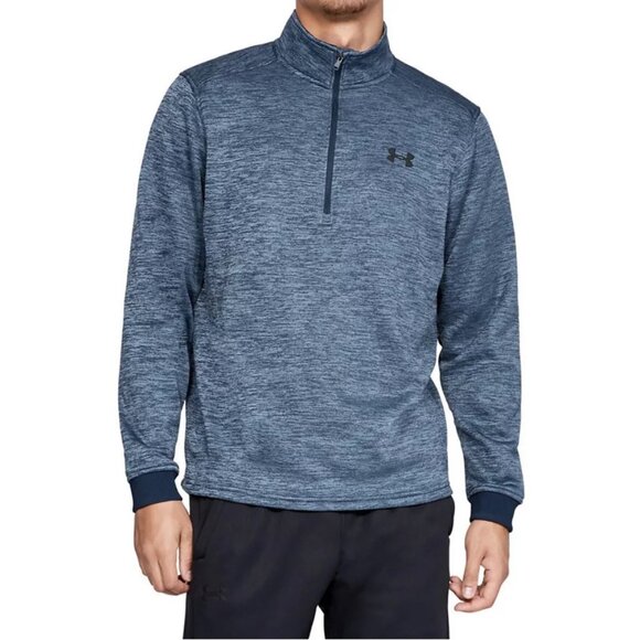 NWT Under Armour Men's UA Armour Fleece 1/2 Zip Pullover 1320745 Blue Mens XL - Picture 1 of 10